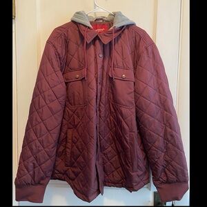 Arizona Jean Company Maroon Puff Jacket Size